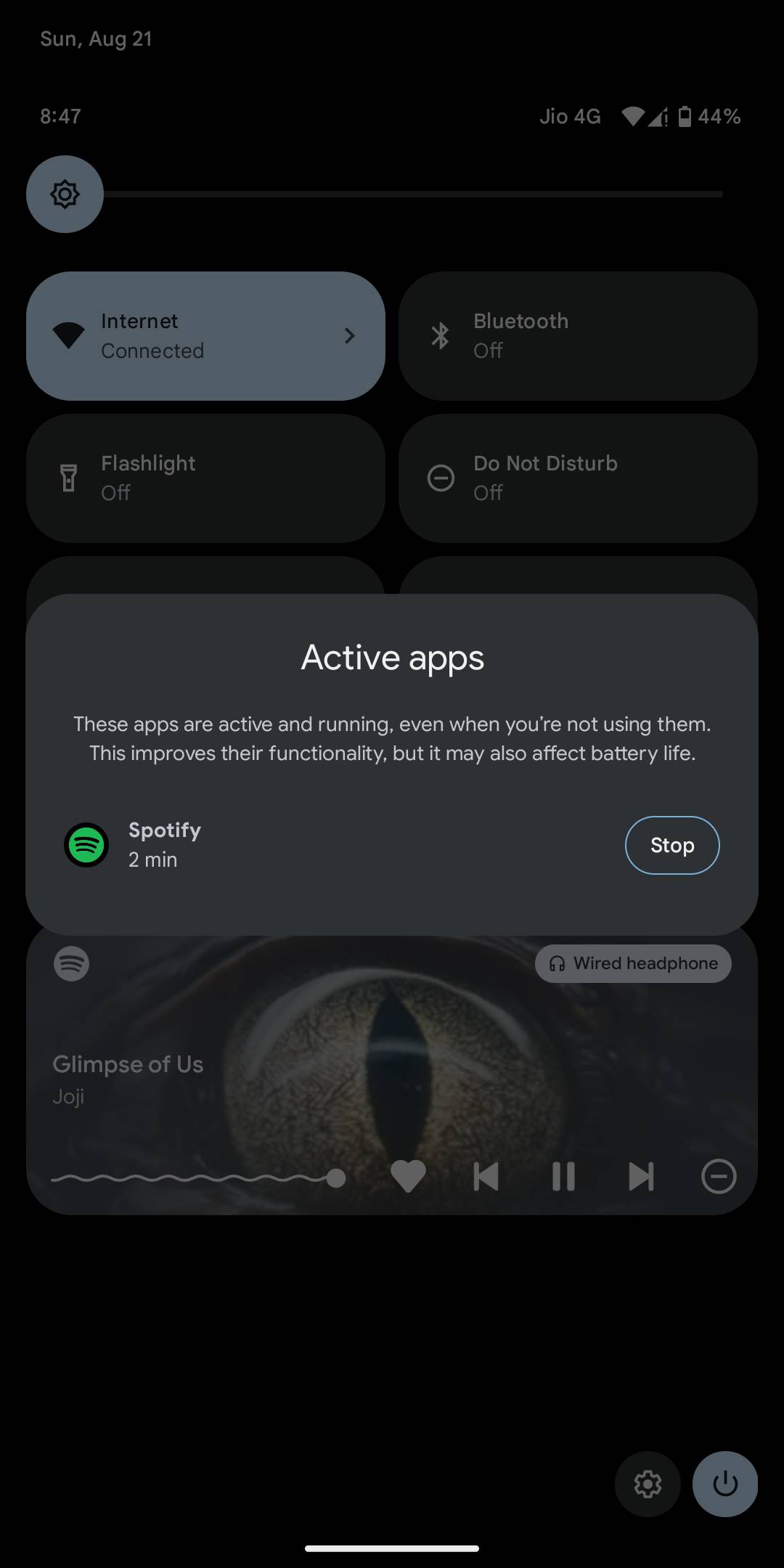 Active Apps Tab